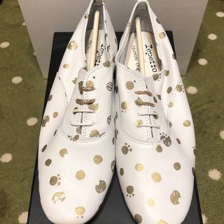 レペット(repetto)のレペット×ツモリチサト コラボシューズ プチキャットドットシューズ(ローファー/革靴)