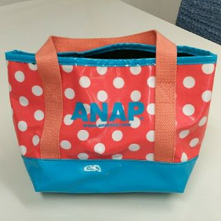 アナップ(ANAP)のANAP トートバッグ ☆ 手さげ ポーチ ピンク ドット カジュアル(トートバッグ)