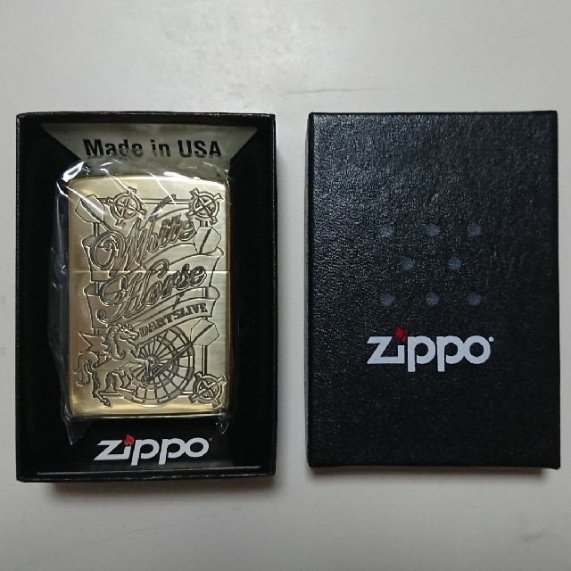 ZIPPO(ジッポー)の【DARTSLIVE ZIPPO 】zippo 2016 WhiteHorse メンズのファッション小物(タバコグッズ)の商品写真