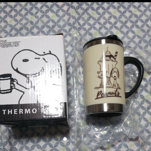 thermo mug(サーモマグ)のスヌーピーステンレスマグカップ インテリア/住まい/日用品のキッチン/食器(グラス/カップ)の商品写真