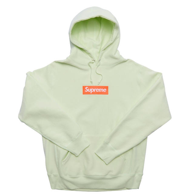 2017aw supreme box logo pullover Lime