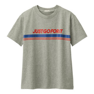 ジーユー(GU)の【新品】GU アメカジ系Tシャツ グレー(Tシャツ(半袖/袖なし))