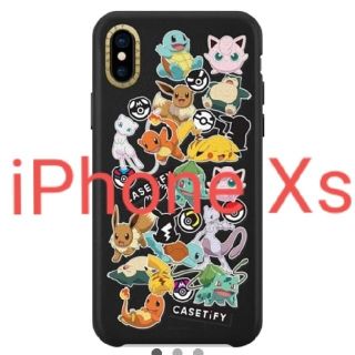 限定　　casetify x pokemon　第２弾　黒皮　ブラックレザー(iPhoneケース)