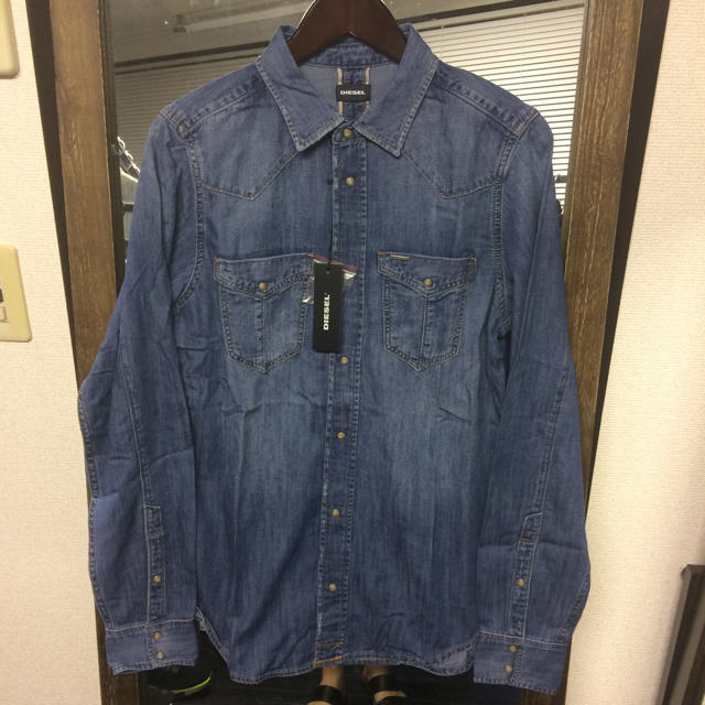 【新品】DIESEL ライトオンス ウエスタンデニムシャツ Mサイズ