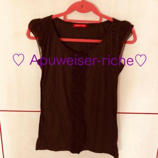 アプワイザーリッシェ(Apuweiser-riche)の♡アプ♡ブラウス ブラウン(シャツ/ブラウス(半袖/袖なし))