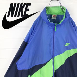 ナイキ(NIKE)のナイキ NIKE 90s ナイロンジャケット マルチカラー ナイキロゴ ゆるだほ(ナイロンジャケット)