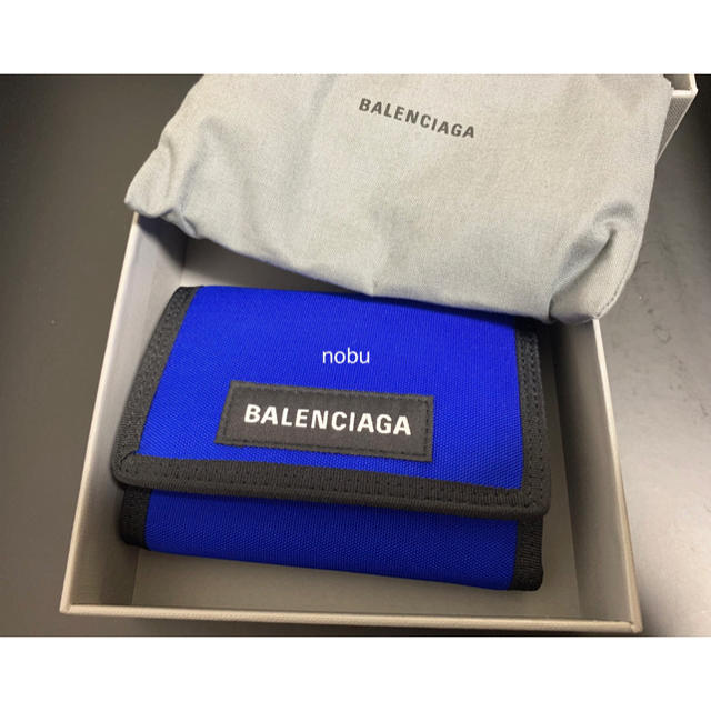 新品【 Balenciaga 】 Explorer Wallet 財布 ブルー