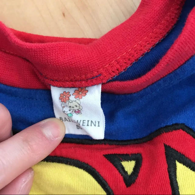 スーパーマンロンパース キッズ/ベビー/マタニティのベビー服(~85cm)(ロンパース)の商品写真