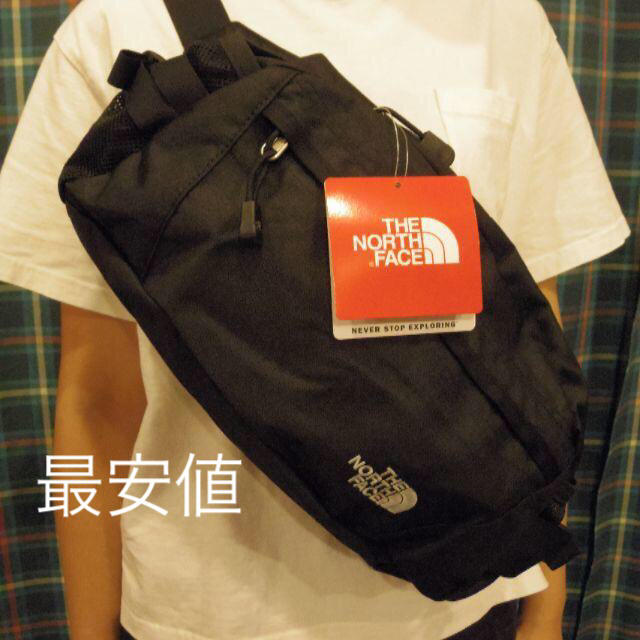 THE NORTH FACE(ザノースフェイス)のブラック☆ ノースフェイス　ウエストバッグ ウエストバッグ　黒 レディースのバッグ(ボディバッグ/ウエストポーチ)の商品写真