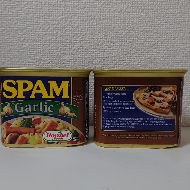 スパムポーク ３種類味 食品/飲料/酒の加工食品(缶詰/瓶詰)の商品写真