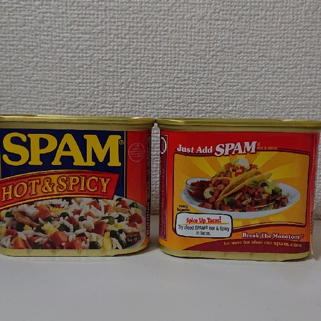スパムポーク ３種類味 食品/飲料/酒の加工食品(缶詰/瓶詰)の商品写真