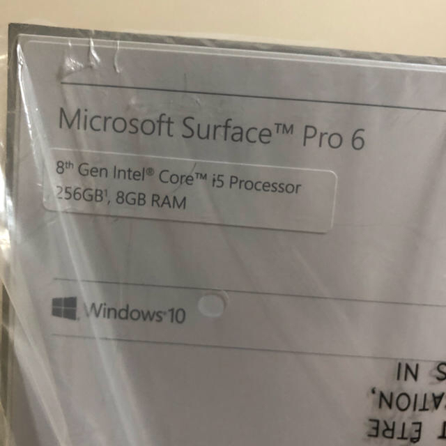Surface pro 6 I5 256GSSD タイプカバー·ペン付き
