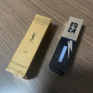 イヴサンローランボーテ(Yves Saint Laurent Beaute)のYSL ルージュピュールクチュール ヴェルニ  限定ブラック(口紅)