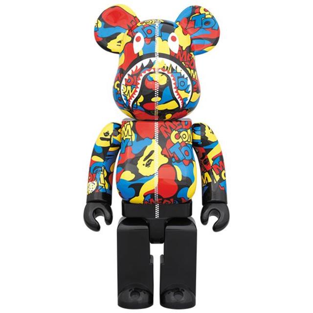 MEDICOM TOY(メディコムトイ)の400% 100% MEDICOM CAMO SHARK BE@RBRICK エンタメ/ホビーのフィギュア(その他)の商品写真