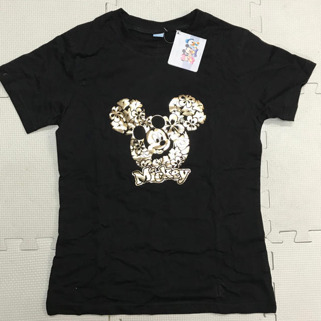 Disney(ディズニー)のベイビーミッキー 箔プリント Tシャツ フリーサイズ【新品未使用】 レディースのトップス(Tシャツ(半袖/袖なし))の商品写真