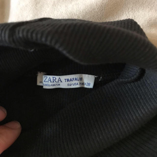 ZARA(ザラ)のZARA タートルネック カットソー タンクトップ M レディースのトップス(カットソー(半袖/袖なし))の商品写真