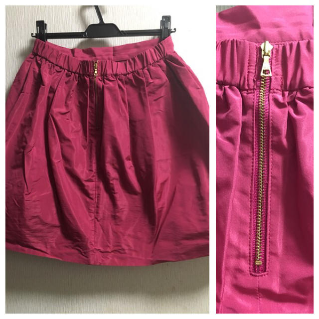 Spick & Span(スピックアンドスパン)のスピックアンドスパン フューシャピンク フレアスカート レディースのスカート(ミニスカート)の商品写真