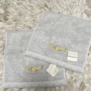 ローラアシュレイ(LAURA ASHLEY)のローラアシュレイ ゲストタオル2枚(タオル/バス用品)