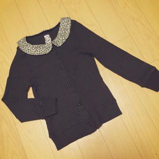 ザラ(ZARA)の豹柄衿カーディガン ♡ ザラ(カーディガン)