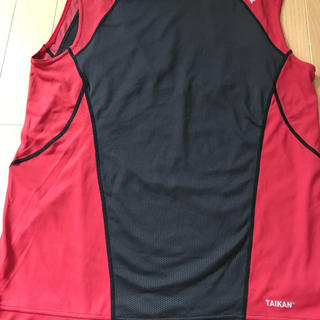 リーボック(Reebok)のリーボック 体幹トレーニングシャツ  ノースリーブ  Lサイズ  黒/赤(Tシャツ/カットソー(半袖/袖なし))