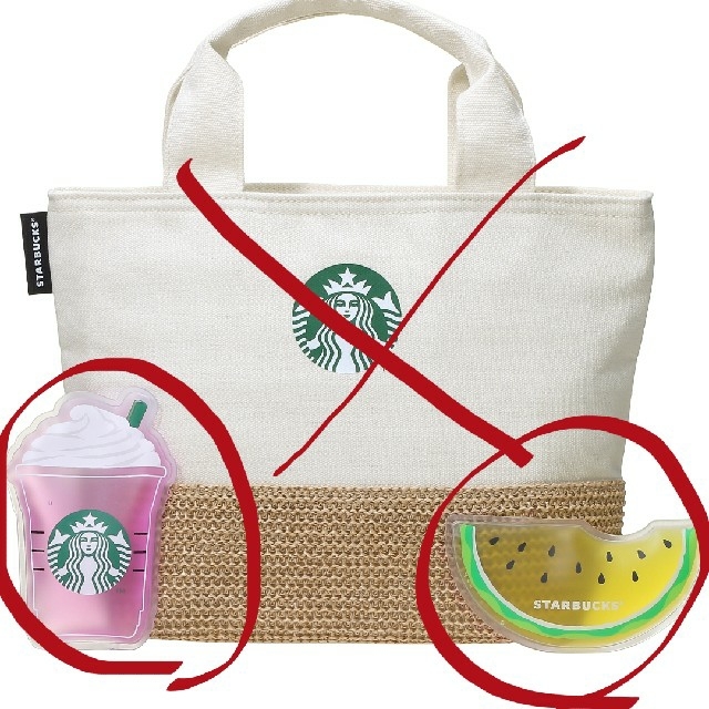 Starbucks Coffee(スターバックスコーヒー)のスターバックス 保冷剤2個 インテリア/住まい/日用品のキッチン/食器(弁当用品)の商品写真