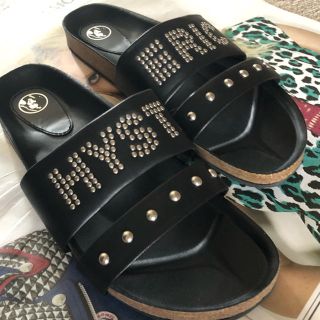 ヒステリックグラマー(HYSTERIC GLAMOUR)のがくさん様専用です☆LOGO STUDS フットベットサンダル(サンダル)