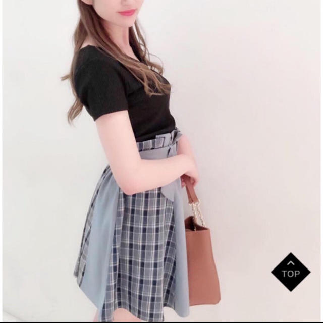 CECIL McBEE(セシルマクビー)のCECIL McBEE☆ブロッキングチェックスカート☆最新☆新品☆オレンジ☆ レディースのスカート(ミニスカート)の商品写真