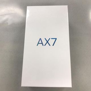 アンドロイド(ANDROID)のＡＸ７ ＯＰＰＯ ゴールド 新品未開封品 simフリー スマホ(スマートフォン本体)