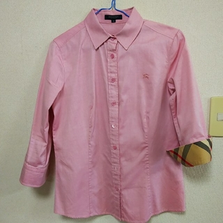 バーバリー(BURBERRY)のレディースシャツ☆バーバリー 38 ピンク(シャツ/ブラウス(長袖/七分))