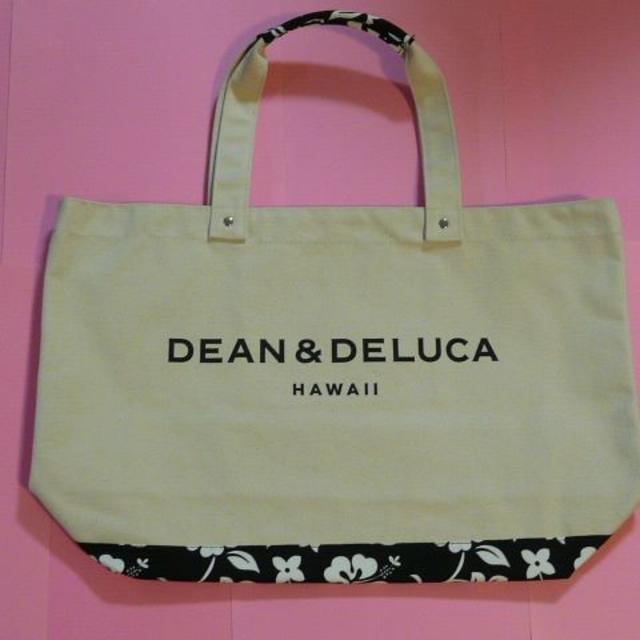 DEAN&DELUCA 　ハイビスカスデザイン　ハワイ　トートバッグ