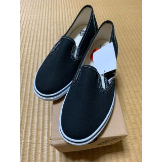 ヴァンズ(VANS)の新品 VANS スリッポン 24.5 黒(スリッポン/モカシン)