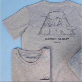 メディコムトイ(MEDICOM TOY)のKAWS HOLIDAY Lサイズ グレー Tシャツ (Tシャツ/カットソー(半袖/袖なし))