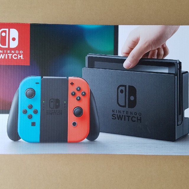 Nintendo Switch(ニンテンドースイッチ)の新品未開封品ニンテンドーSwitchネオンブルー エンタメ/ホビーのゲームソフト/ゲーム機本体(家庭用ゲーム機本体)の商品写真