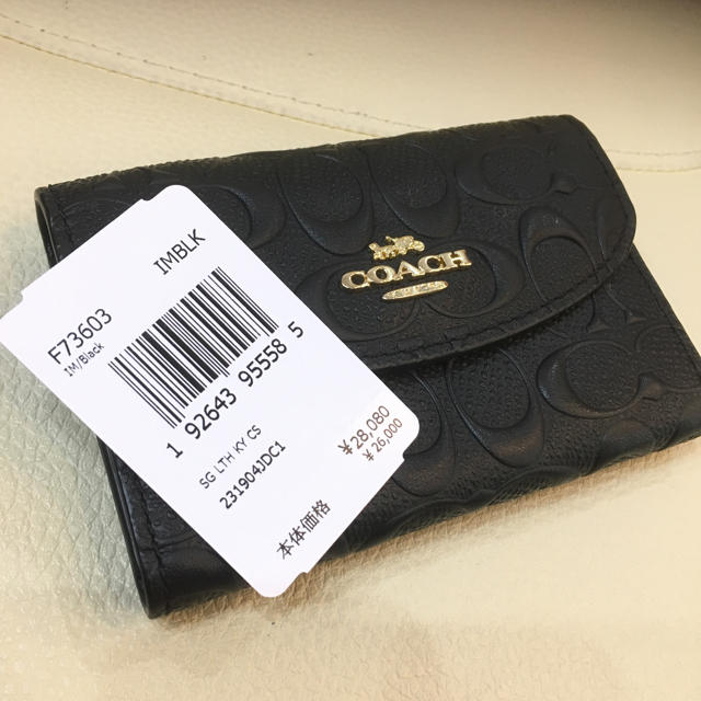 COACH(コーチ)のCOACH F73603 シグネチャー  キーケース  未使用 レディースのファッション小物(キーケース)の商品写真