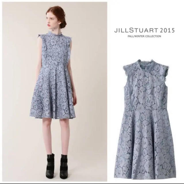 JILLSTUART(ジルスチュアート)のmz様 ジルスチュアート  カティーナレース ワンピ ０ レディースのワンピース(ひざ丈ワンピース)の商品写真