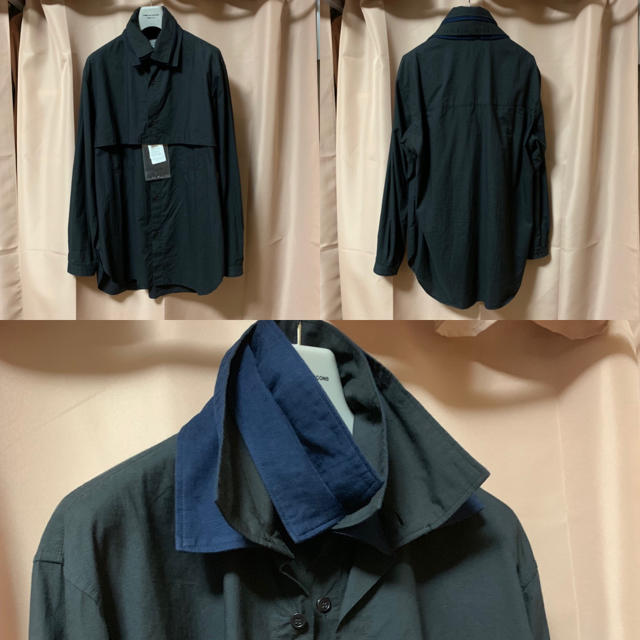 試着のみ、Yohji Yamamoto 18ss 4重襟 染めブラウス 2