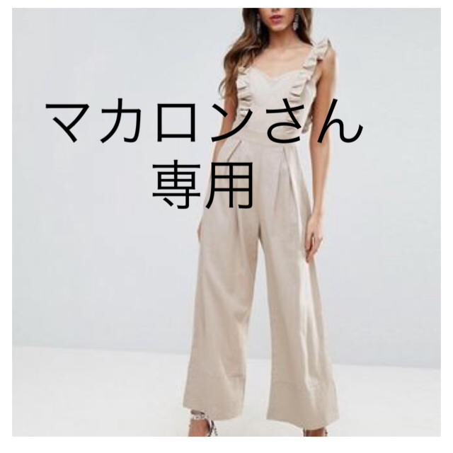 asos(エイソス)のエイソス♡UK6 リネン素材 サロペット つなぎ レディースのパンツ(サロペット/オーバーオール)の商品写真