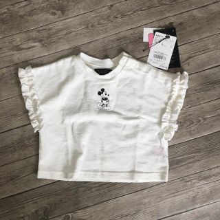 マーキーズ(MARKEY'S)のマーキーズ 袖フリル Tシャツ ディズニーコラボ(Tシャツ/カットソー)