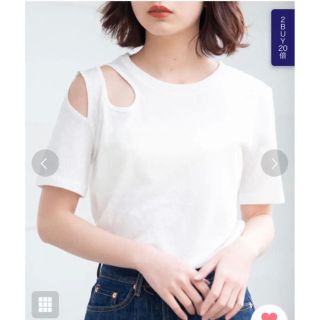 アントマリーズ(Aunt Marie's)の変形T 白Tシャツ(Tシャツ(半袖/袖なし))