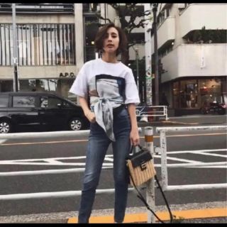 アメリヴィンテージ(Ameri VINTAGE)のAmeri vintage MEDI DRAWING UNEVEN TEE(Tシャツ(半袖/袖なし))