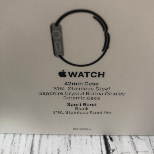 Apple Watch(アップルウォッチ)のアップルウォッチ 42mmstainless ステンレス Apple Watch スマホ/家電/カメラのスマホ/家電/カメラ その他(その他)の商品写真