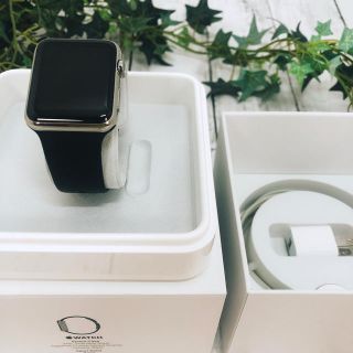 アップルウォッチ(Apple Watch)のアップルウォッチ 42mmstainless ステンレス Apple Watch(その他)