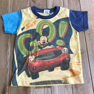 ディズニー(Disney)の美品 ディズニー ミッキーマウス 半袖 Tシャツ 100センチ(Tシャツ/カットソー)