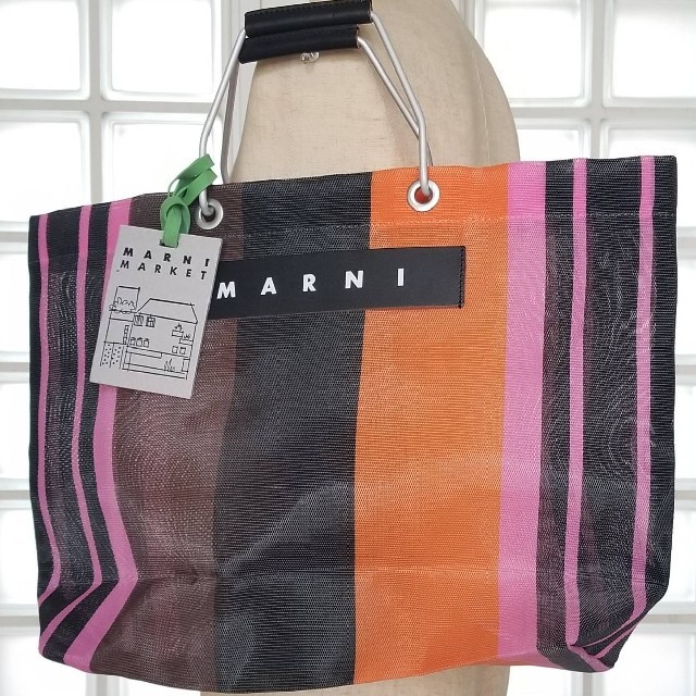 MARNIオレンジストライプトート新品