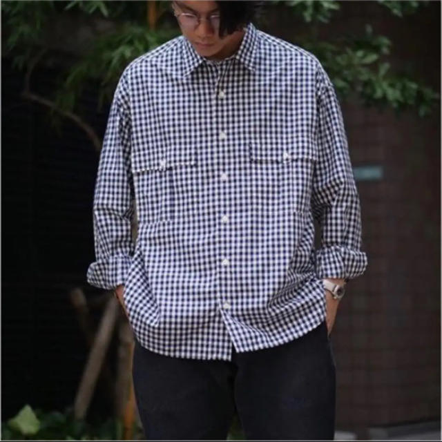 【早い者勝ち‼️】19SS ポータークラシックROLL UP SHIRT ネイビのサムネイル