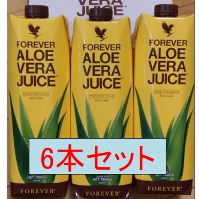 アロエベラジュース　1L × 6本健康食品