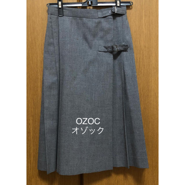 OZOC(オゾック)のOZOC オゾック プリーツスカート ラップスカート レディースのスカート(ひざ丈スカート)の商品写真