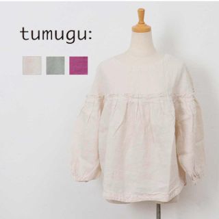 ツムグ(tumugu)のツムグ tumugu ソリトリネンプルオーバー オフ(カットソー(長袖/七分))