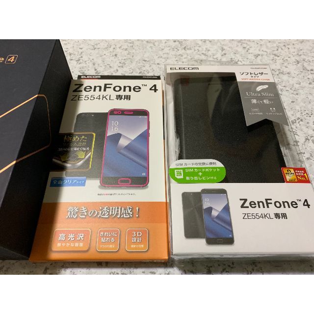 新品☆ASUS ZenFone4 ブラック ZE554KL-BK64S6☆国内版 スマホ/家電/カメラのスマートフォン/携帯電話(スマートフォン本体)の商品写真