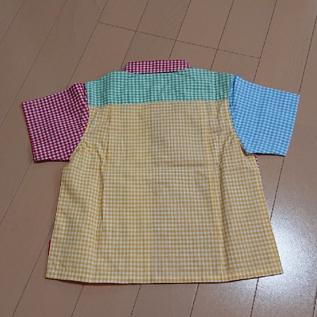 mikihouse(ミキハウス)のL様専用 ミキハウス チェック 半袖 シャツ サイズ80 キッズ/ベビー/マタニティのベビー服(~85cm)(シャツ/カットソー)の商品写真